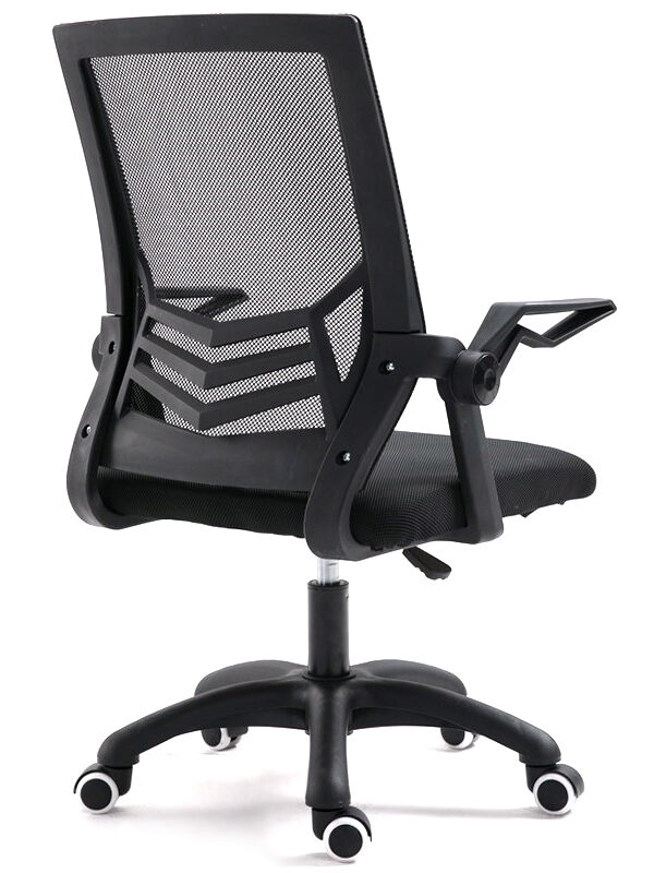 Ergonomiczny obrotowy fotel biurowy, krzesło z siatki- czarny