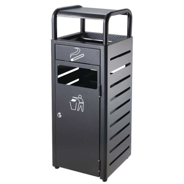 kosz-na-smieci-z-popielniczka-czarny0151ffb939044cb995daeea2158e676b.jpg Kosz na śmieci z popielniczką - czarny