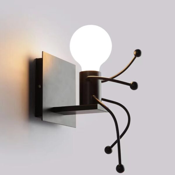 Lampa ścienna/ Kinkiet Loft pojedyńczy - czarna, typ III