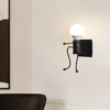 Lampa ścienna/ Kinkiet Loft pojedyńczy - czarna, typ III