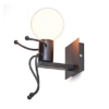 Lampa ścienna/ Kinkiet Loft pojedyńczy - czarna, typ III