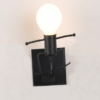 Lampa ścienna/ Kinkiet Loft pojedyńczy - czarna, typ IV