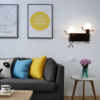 Lampa ścienna podwójna / Kinkiet Loft podwójny - czarna, typ II