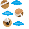 Mobilny stolik pod laptopa / Mobilny stolik kawowy - drewniany