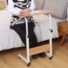 Mobilny stolik pod laptopa / Mobilny stolik kawowy - drewniany