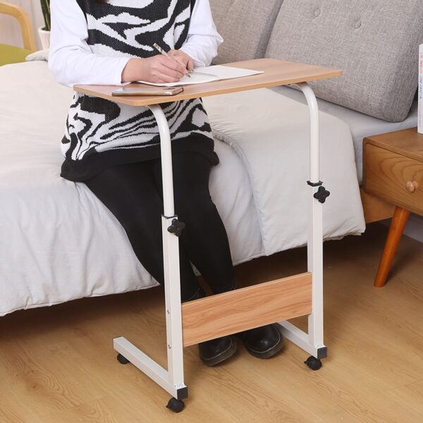 Mobilny stolik pod laptopa / Mobilny stolik kawowy - drewniany