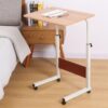 Mobilny stolik pod laptopa / Mobilny stolik kawowy - drewniany