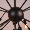 Nowoczesna lampa sufitowa/ Żyrandol Reto pająk - czarny, 10-ramienny