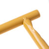 Stolik okrągły metalowy w stylu Loft - żółty