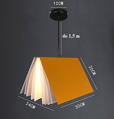 stylowa-lampa-wiszaca-ksiazka-zolta472dfce85ae84bc6889af6a05115e1de.jpg Stylowa lampa wisząca - książka, żółta